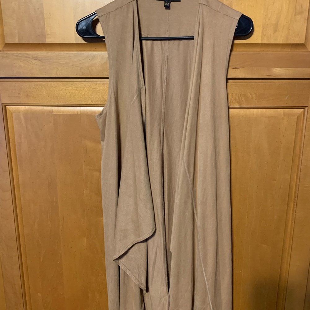 Melissa Paige faux suede cardigan